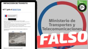Read more about the article (Correo electrónico) Ministerio de Transporte: “Detectamos en nuestros sistemas un registro de multa de tránsito no pagada”: #Falso