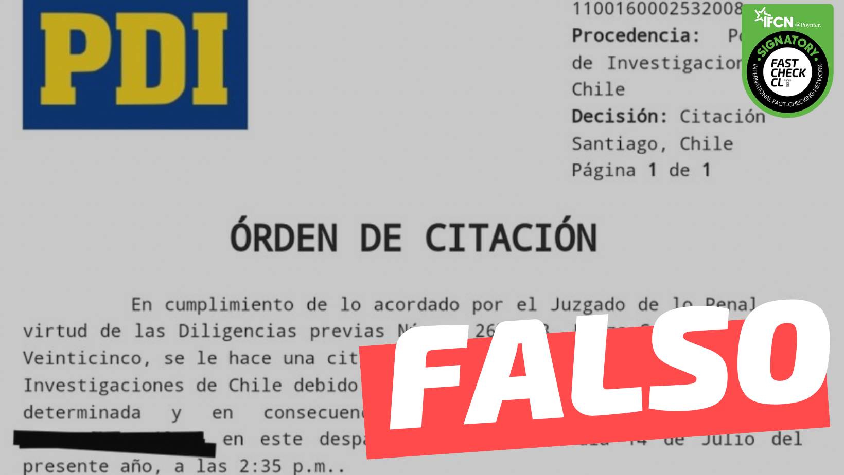 You are currently viewing (Correo electrónico) “PDI Virtual – solicitamos su presencia ante el tribunal de justicia”: #Falso
