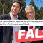 (Imagen) “Gastón Pinochet, imputado por producción de material pornográfico infantil”, junto a Sebastián Piñera: #Falso