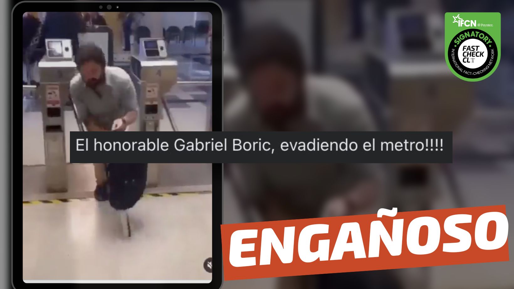 You are currently viewing (Video) “Boric evadiendo el pago del Metro”: #Engañoso