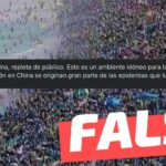 (Imagen) “Una playa en China, repleta de público”: #Falso