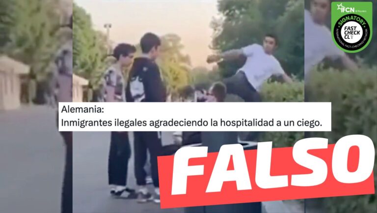 Read more about the article (Video) Inmigrantes ilegales golpeando a un ciego en Alemania: #Falso