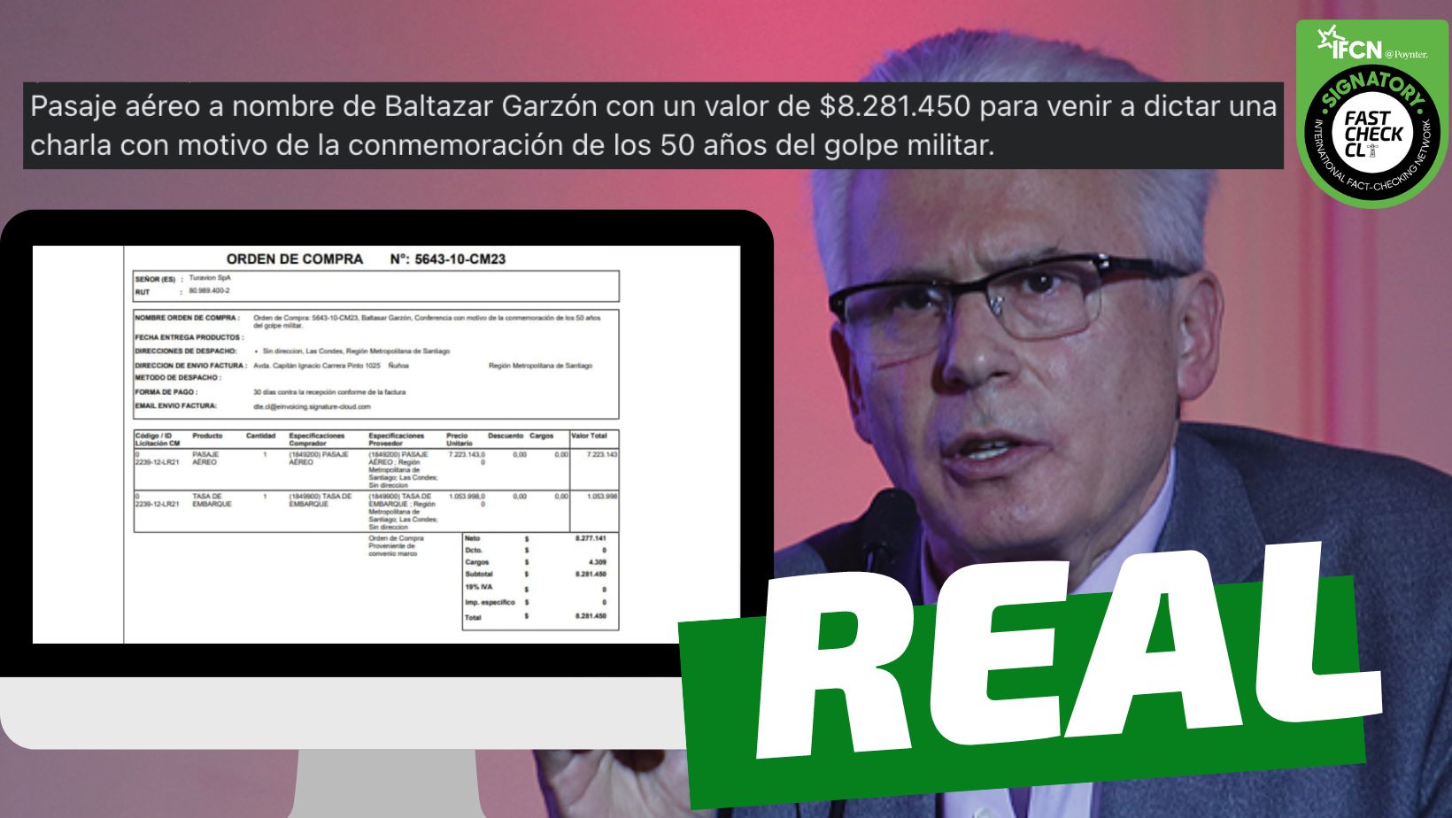 You are currently viewing (Imagen) U. de Chile paga pasaje de $8 millones a Baltasar Garzón para que dicte una charla en conmemoración de los 50 años del golpe militar: #Real