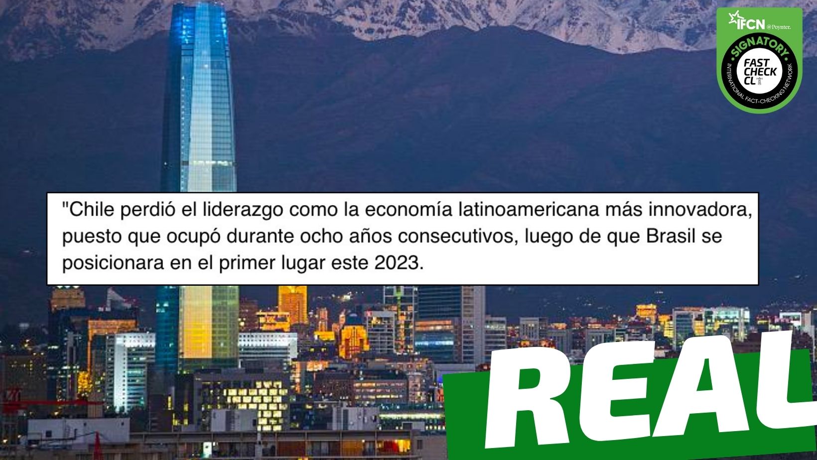 You are currently viewing “Chile perdió el liderazgo como la economía latinoamericana más innovadora, puesto que ocupó durante ocho años consecutivos”: #Real