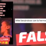 (Video) Javier Milei besándose con su hermana: #Falso