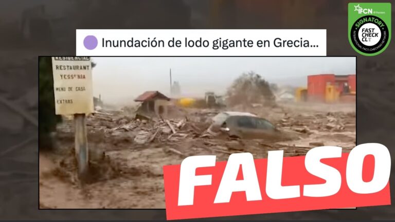 Read more about the article (Video) “Inundaci贸n de barro en Grecia”: #Falso