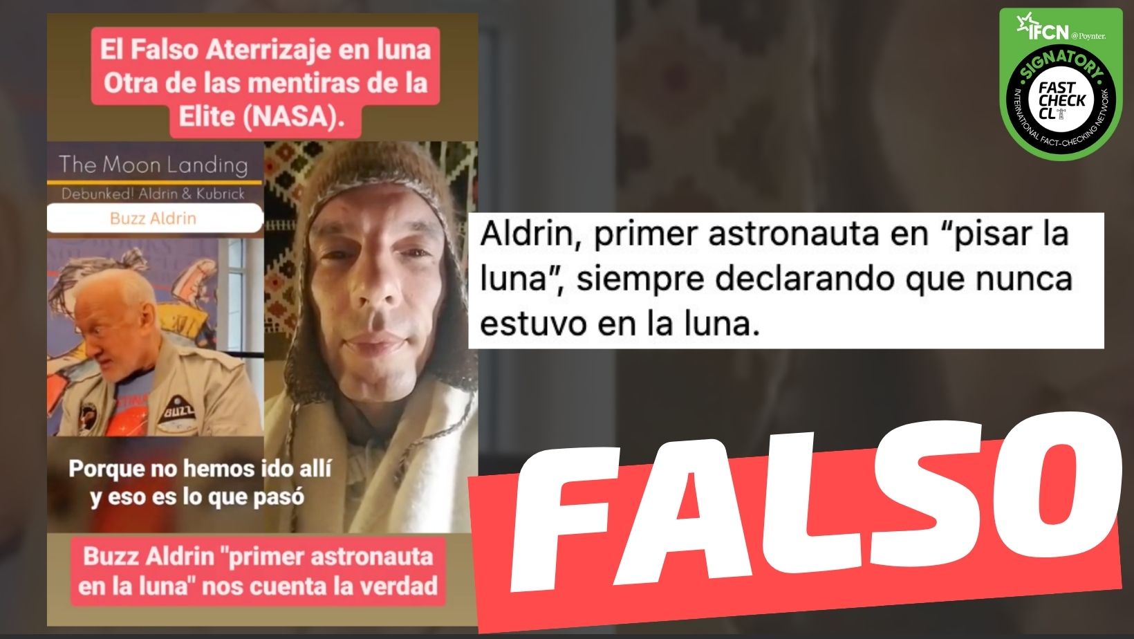 You are currently viewing (Video) “El falso aterrizaje a la luna (…) Buzz Aldrin ‘primer astronauta en la luna’ nos cuenta la verdad”: #Falso