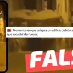 (Video) “Momentos en que colapsa un edificio debido al potente terremoto que sacudió Marruecos”: #Falso