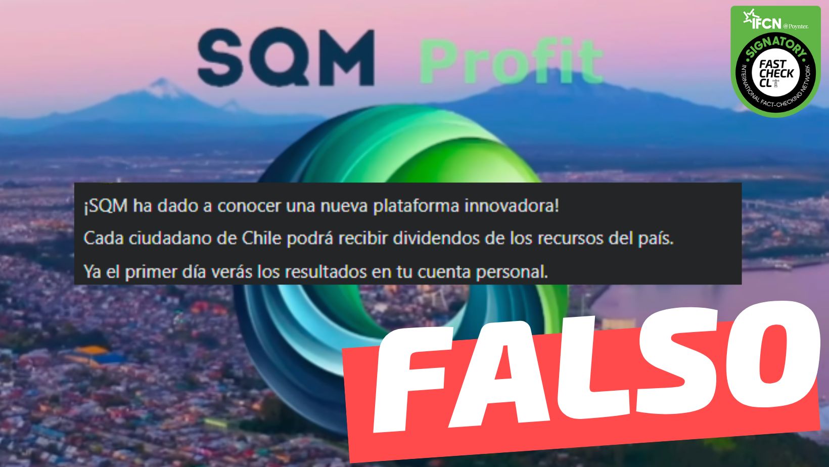 You are currently viewing (Video) “SQM ha dado a conocer una nueva plataforma para invertir”: #Falso