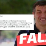 Daniel Stingo dijo: “El pueblo rechazará la constitución partisana cocinada entre la centroderecha, la centroizquierda y republicanos (…)”: #Falso