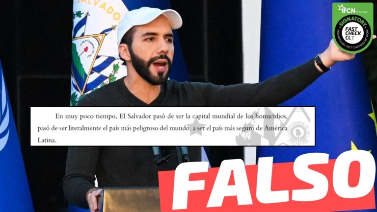 Read more about the article El Salvador es “el país más seguro de América Latina”: #Falso