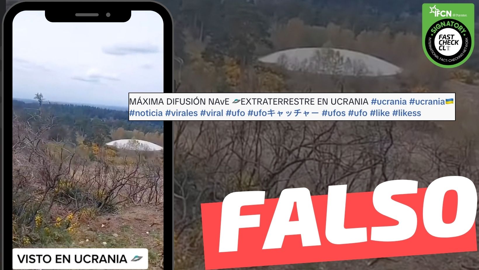 You are currently viewing (Video) “Nave extraterrestre en Ucrania”: #Falso
