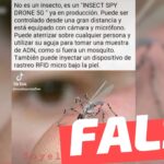 (Imagen) “No es un insecto, es un ‘Insect Spy Drone 5G’ ya en producción”: #Falso
