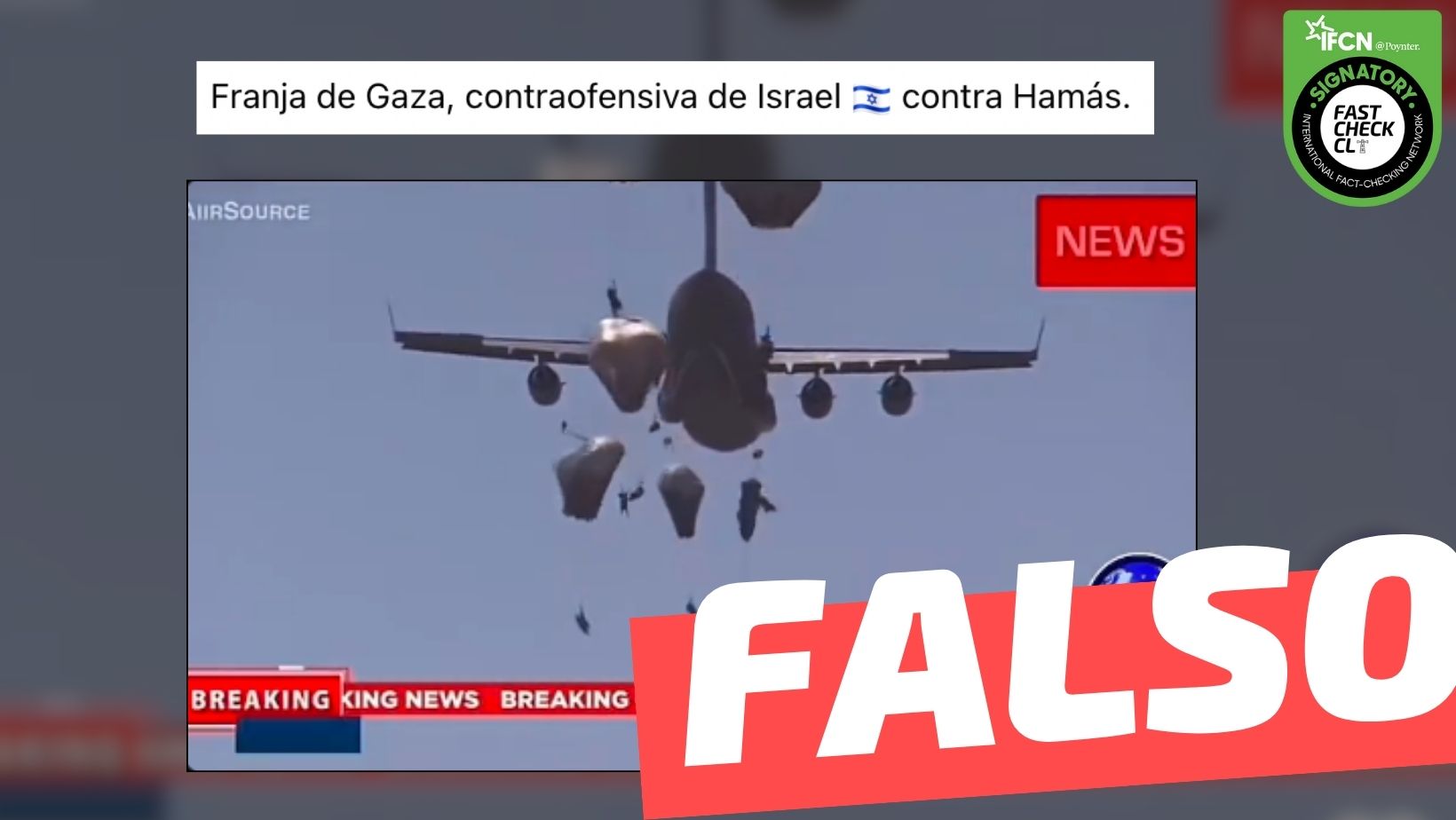 You are currently viewing (Video) “Contraofensiva de Israel contra Palestina”: #Falso