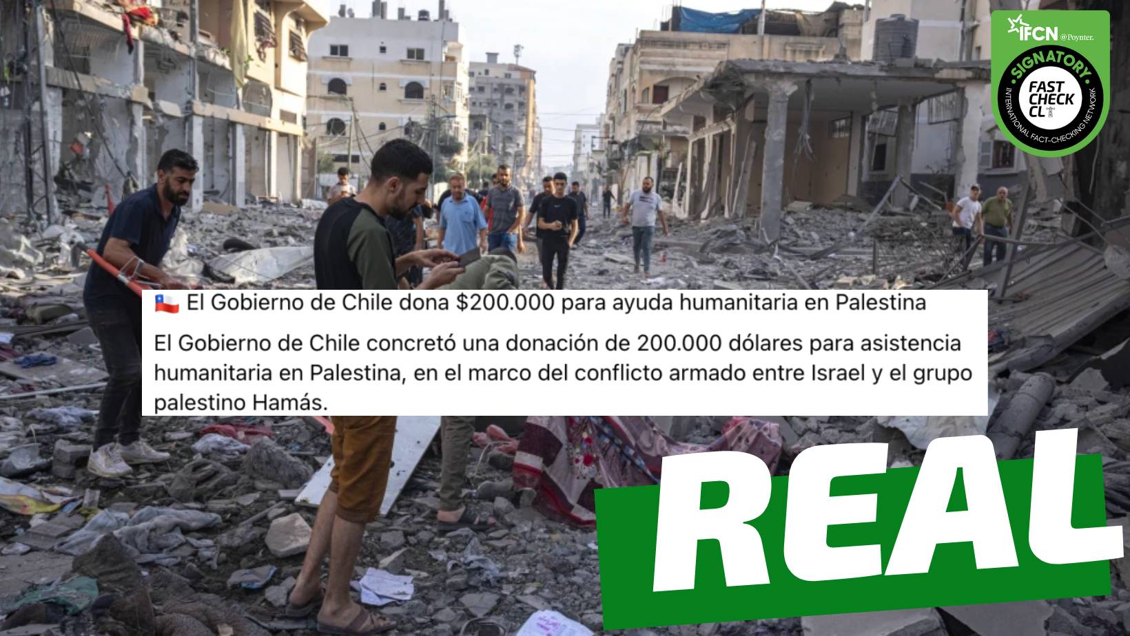 You are currently viewing “El Gobierno de Chile dona $200.000 dólares para ayuda humanitaria en Palestina”: #Real
