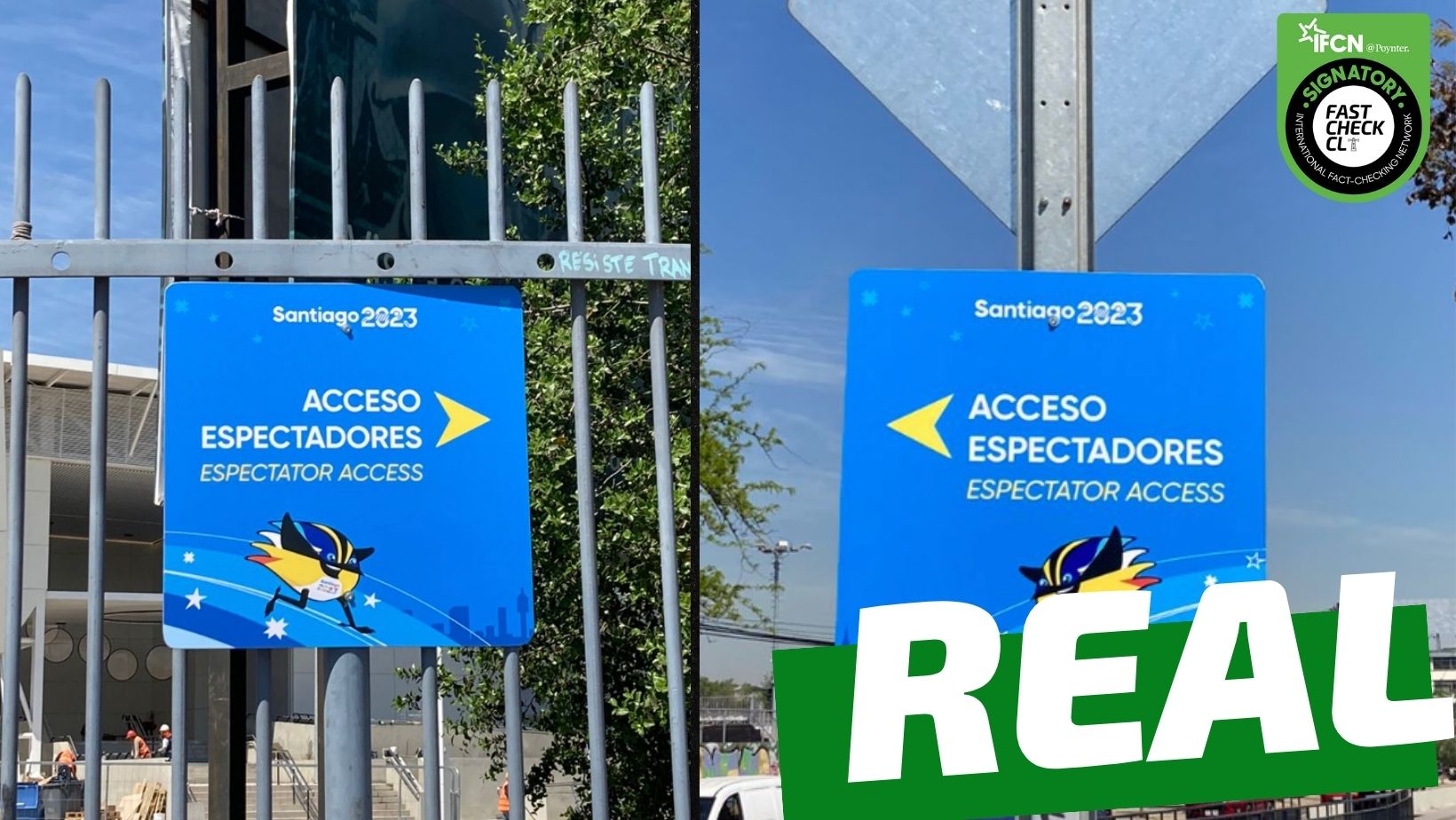 You are currently viewing (Imagen) “Espectator access”: Error en los letreros que guían al público en los Juegos Panamericanos: #Real