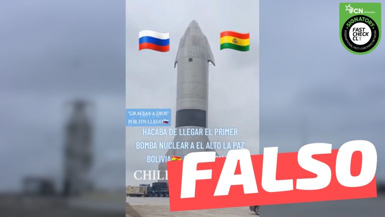 Read more about the article (Video) “Acaba de llegar la primera bomba nuclear a El Alto de La Paz (Bolivia) desde Rusia”: #Falso