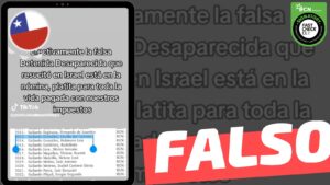Read more about the article (Imagen) “Efectivamente la falsa Detenida Desaparecida que resucit贸 en Israel est谩 en la n贸mina”: #Falso