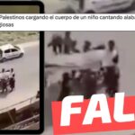 (Video) “Palestinos cargando el cuerpo de un niño víctima de Israel. De repente suenan las sirenas, abandonan el cuerpo y resucita”: #Falso
