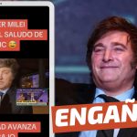 (Video) “Javier Milei le responde el saludo a Boric”: #Engañoso