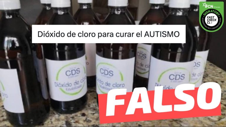 Read more about the article “El dióxido de cloro cura muchas enfermedades entre ellas el autismo”: #Falso
