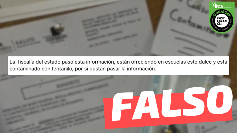 Read more about the article Desde Fiscalía informaron que “están ofreciendo dulces en las escuelas y están contaminados con fentanilo”: #Falso