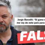 Jorge Baradit dijo: “Si gana el A favor me voy para siempre de Chile”: #Falso