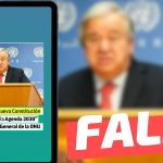 Secretario general de la ONU dijo: “Si Chile aprueba la nueva Constitución, no se podrá aplicar la agenda 2030”: #Falso