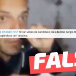“Argentina. Filtran video de candidato presidencial drogándose con cocaína”: #Falso