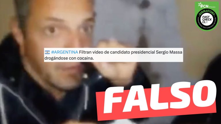 Read more about the article “Argentina. Filtran video de candidato presidencial drogándose con cocaína”: #Falso