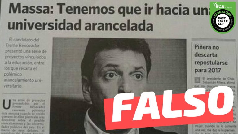 Read more about the article (Imagen) “Massa: Tenemos que ir hacia una universidad arancelada”: #Falso