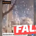 (Video) “Están circulando imágenes de bombas de fósforo cayendo sobre la Franja de Gaza”: #Falso