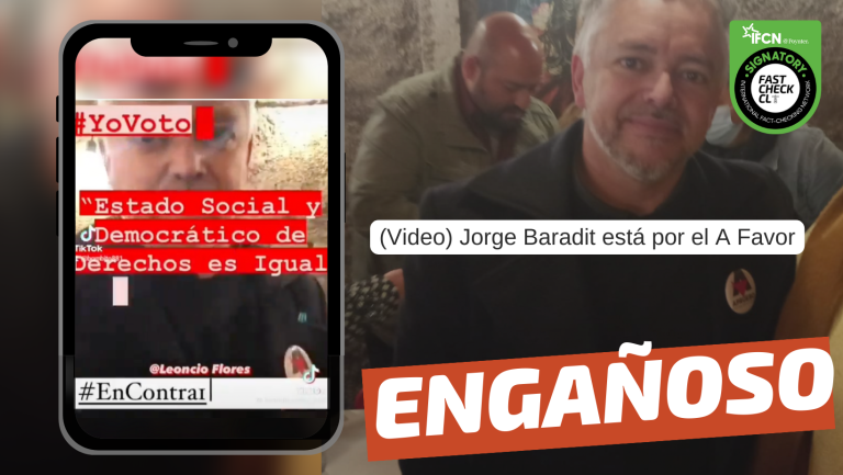 Read more about the article (Video) Jorge Baradit está por el A Favor: #Engañoso