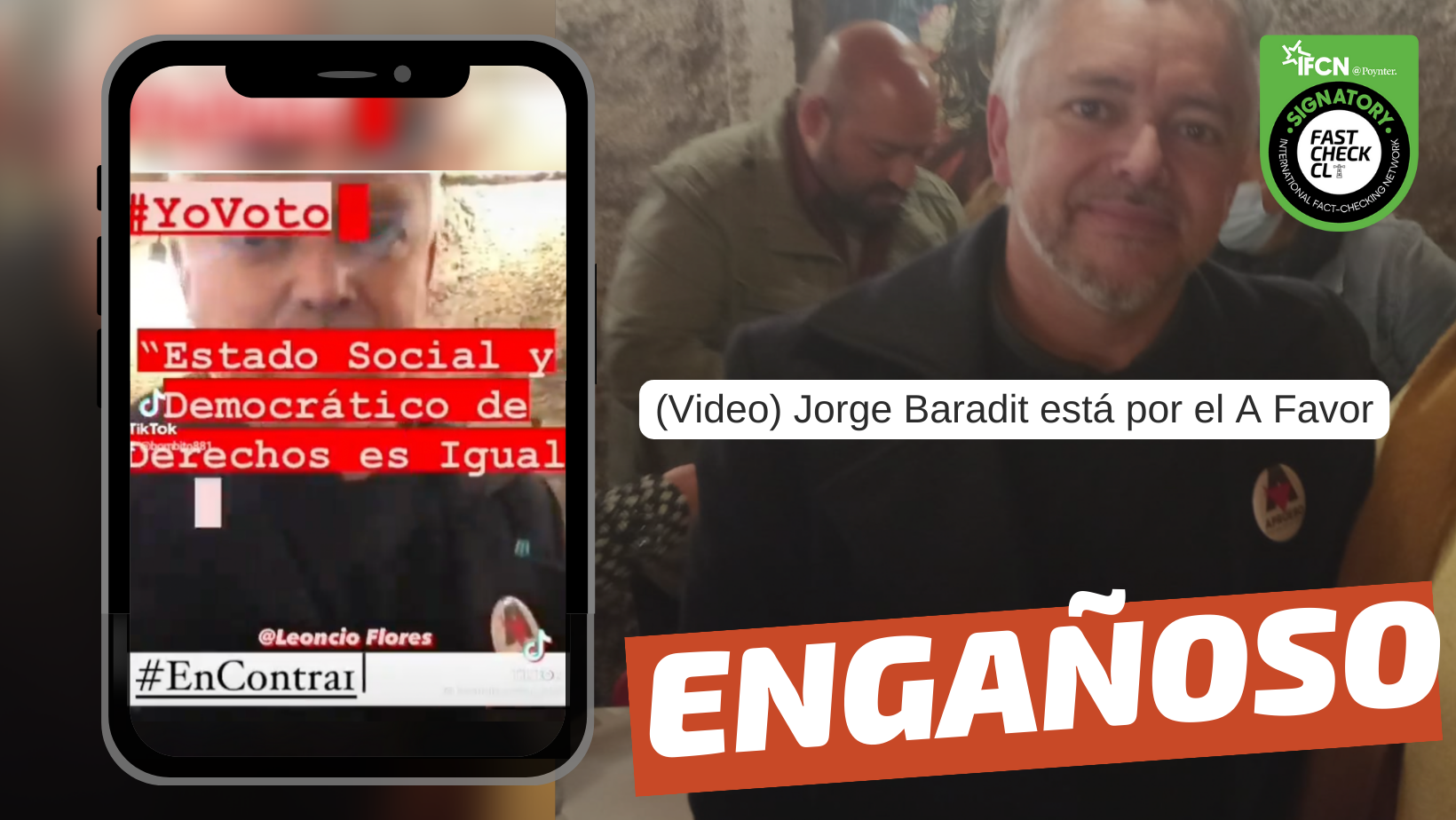 You are currently viewing (Video) Jorge Baradit está por el A Favor: #Engañoso