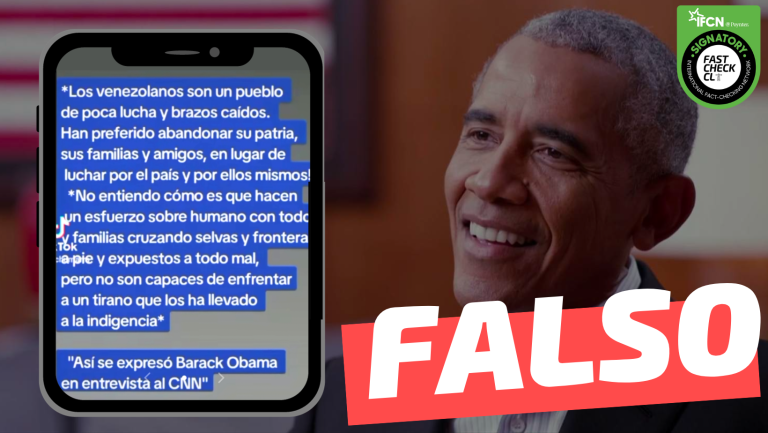 Read more about the article Barack Obama, ex presidente de EE.UU: “Los venezolanos son un pueblo de poca lucha. Han preferido abandonar su patria en lugar de luchar por su país y por sí mismos”: #Falso