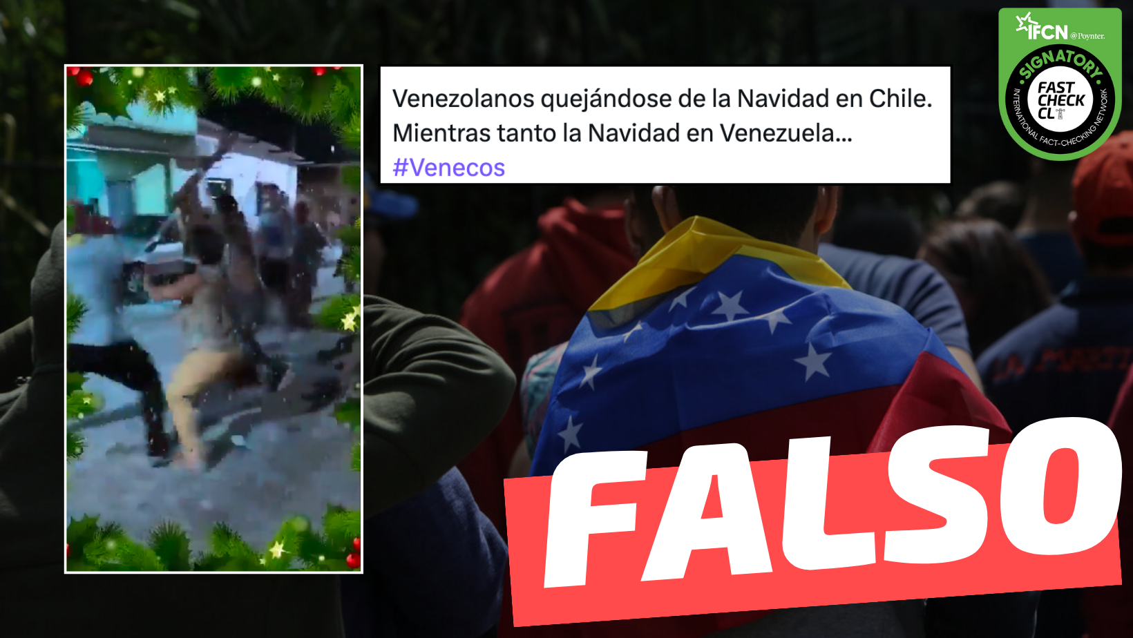 You are currently viewing (Video) “Venezolanos quejándose de la Navidad en Chile. Mientras tanto la Navidad en Venezuela…”:#Falso