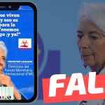 Ex directora del FMI dijo: “Los ancianos viven demasiado y eso es un riesgo para la economía (…)”: #Falso