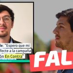Daniel Andrade dijo: “Espero que mi detención no afecte a la campaña de la opción “En Contra”: #Falso