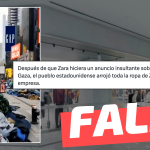 (Video) “Después de que Zara hiciera un anuncio insultante sobre la guerra de Gaza, el pueblo estadounidense arrojó toda la ropa de Zara delante de la empresa”: #Falso