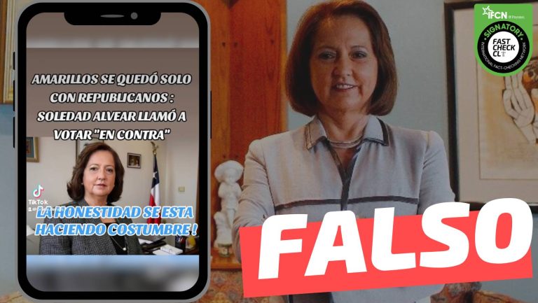 Read more about the article “Soledad Alvear llam贸 a votar ‘En Contra'”: #Falso