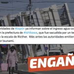 (Video) “Comienza a entrar el tsunami en región de Ishikawa tras potente terremoto en Japón”: #Engañoso