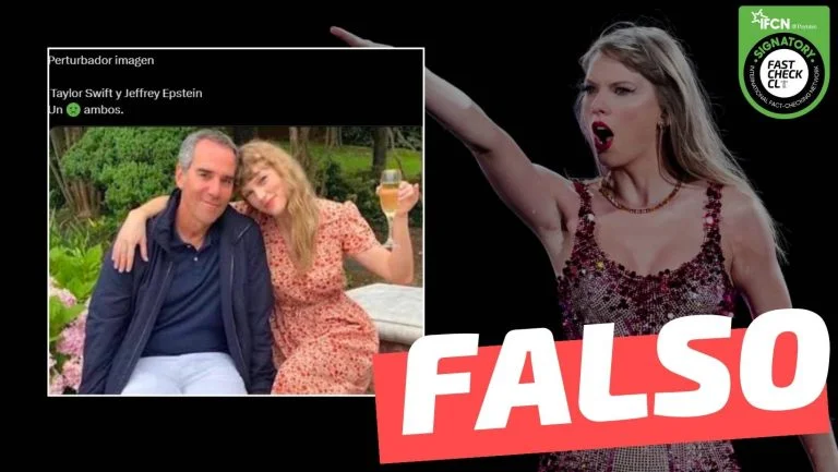 Read more about the article (Imagen) Taylor Swift posando junto a Jeffrey Epstein: #Falso