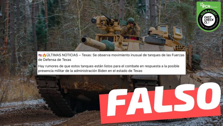 Read more about the article (Video) “Se observa movimiento inusual de tanques de las Fuerzas de Defensa de Texas”: #Falso