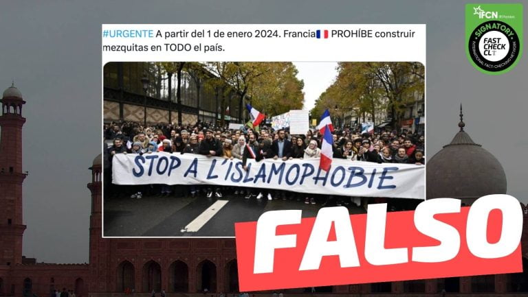 Read more about the article “A partir del 1 de enero 2024, Francia prohíbe construir mezquitas en todo el país”: #Falso