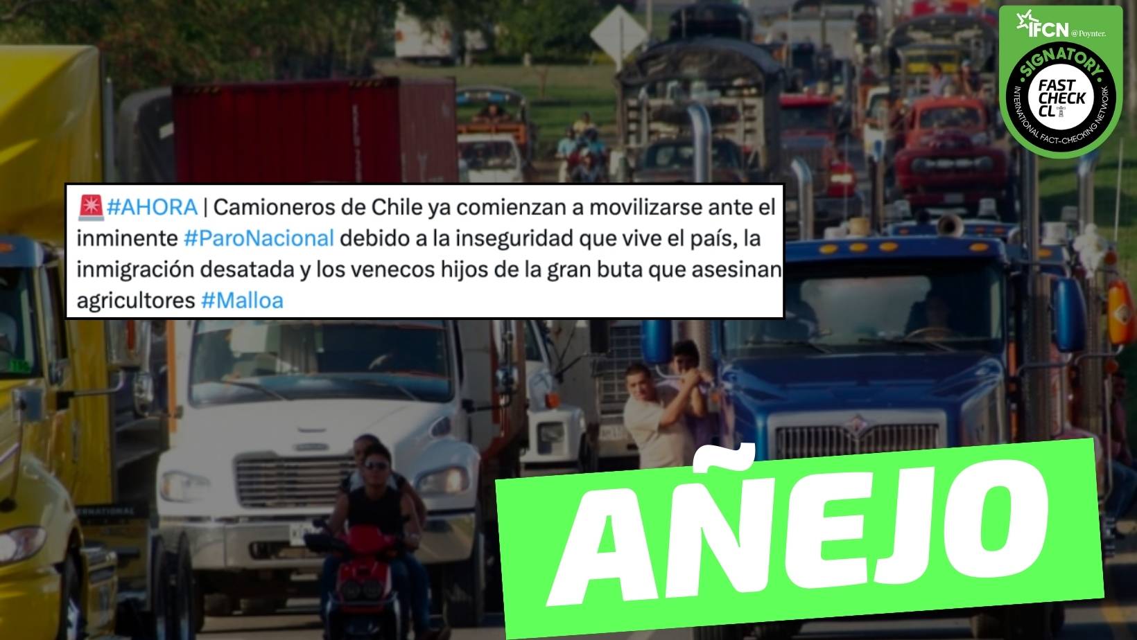(Video) "Camioneros de Chile ya comienzan a movilizarse ante el