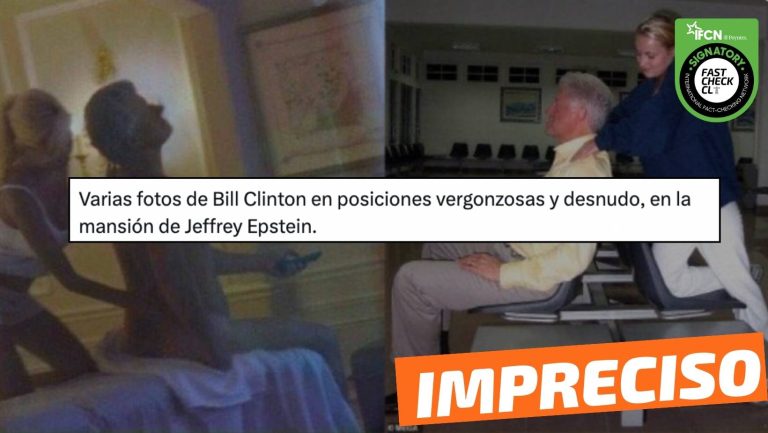 Read more about the article “Varias fotos de Bill Clinton en posiciones vergonzosas y desnudo, en la mansión de Jeffrey Epstein”: #Impreciso