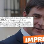 Andrés Montes, hijo del ministro Montes fue ratificado por otros seis años como miembro del directorio de la CMF: #Impreciso