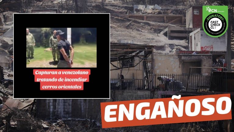 Read more about the article (Video) Capturan a venezolano tratando de provocar incendio en Chile: #Engañoso