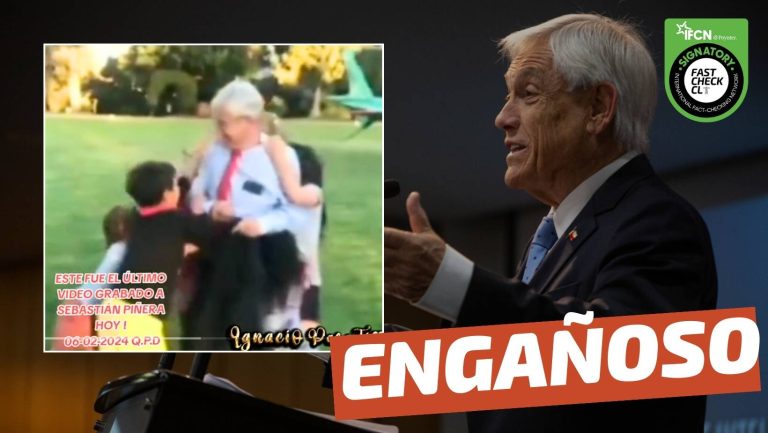 Read more about the article (Video) “Este fue el último video grabado a Sebastián Piñera hoy, 06-02-2024”: #Engañoso