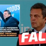 (Imagen) El ex candidato presidencial argentino, Sergio Massa, “ingresó a rehabilitación para tratar sus adicciones”